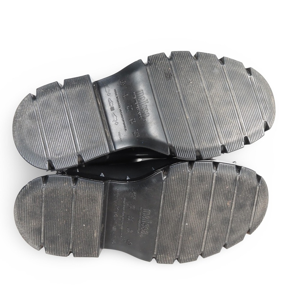 Melissa x Undercover Spikes Platform Combat Boots Women's 8 Black Studded Vegan - Picture 8 of 11